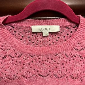 Loft pink sweater